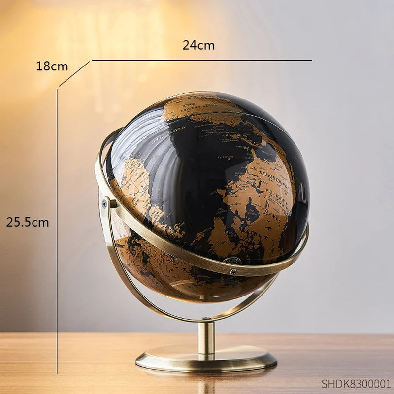 Retro World Globe – Modern Decorative Map