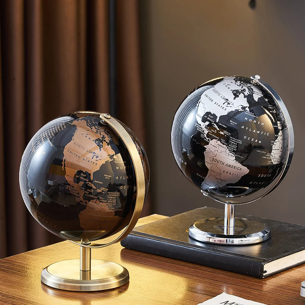 Retro World Globe – Modern Decorative Map