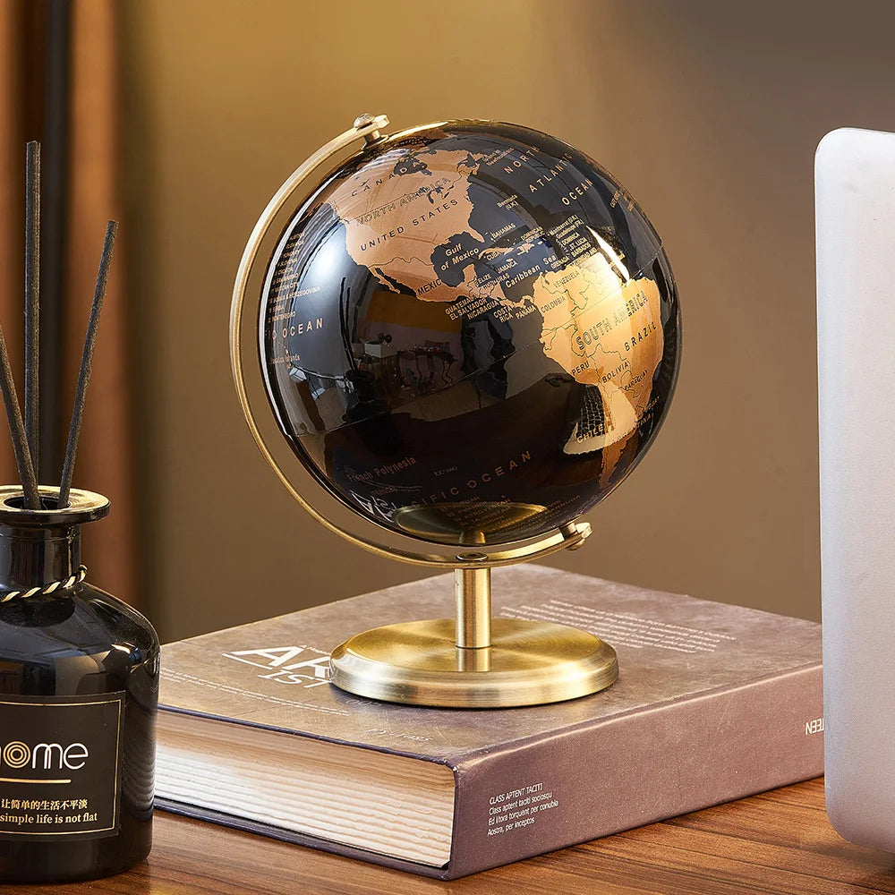 Retro World Globe – Modern Decorative Map
