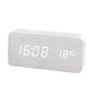 Wooden Digital Alarm Clock, LED Alarm Clock with Temperature Desk Clocks for Office,Bedside Clock