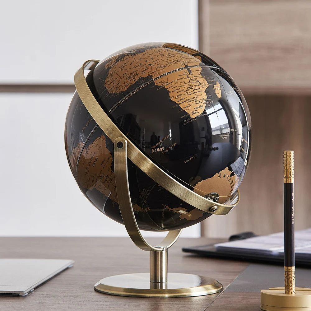 Retro World Globe – Modern Decorative Map