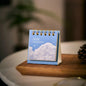 Minimalist Mini Desk Calendar 2026 – Portable 180° Flip Planner