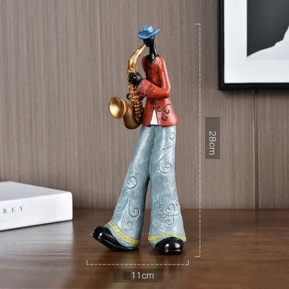Modern Musician Sculpture – Decorative Band Figurine for Home & Office