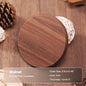 Solid Walnut Wood Coaster – Minimalist Heat-Resistant Drink Mat