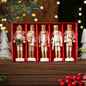 Wooden Nutcracker Ornament Set – 3/4/5 Pcs Christmas Tree Hanging Decor
