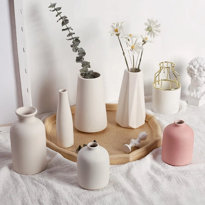 White Ceramic Decorative Vase