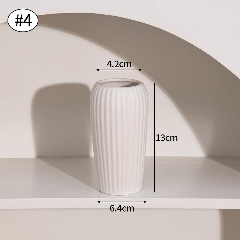 White Ceramic Decorative Vase