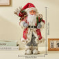 1Pc Santa Claus Christmas Ornament - 12.6 Inch Plastic Bird 3D Statue