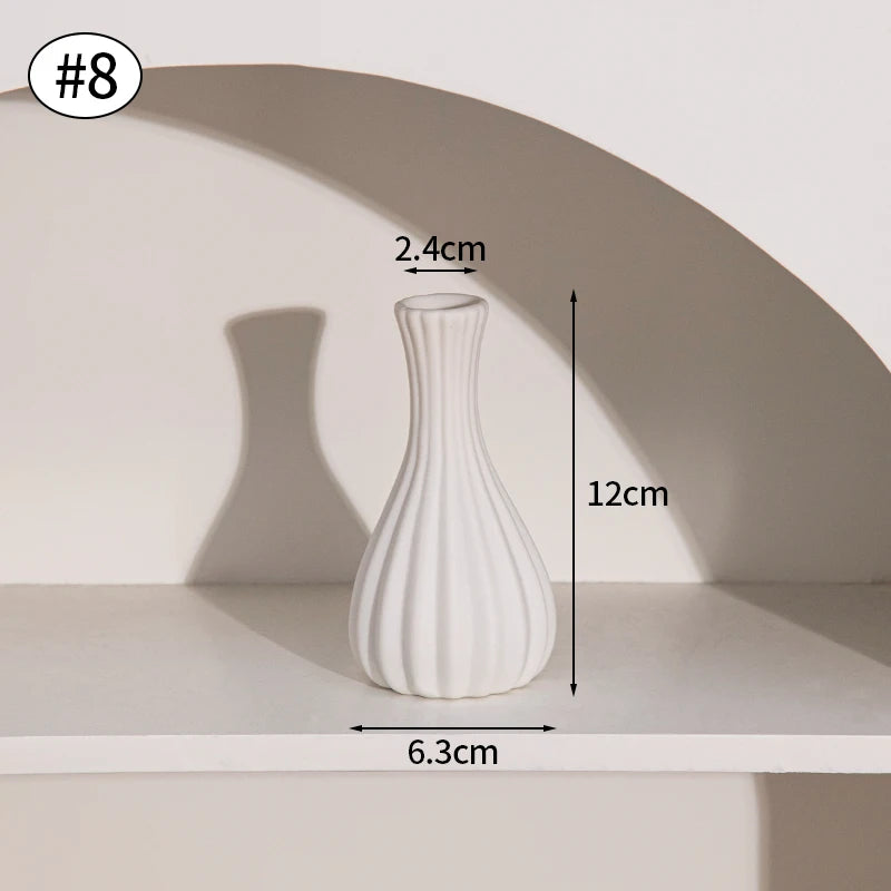 White Ceramic Decorative Vase