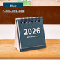 Minimalist Mini Desk Calendar 2026 – Portable 180° Flip Planner