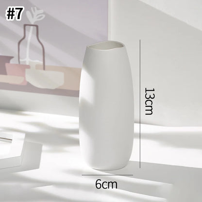 White Ceramic Decorative Vase