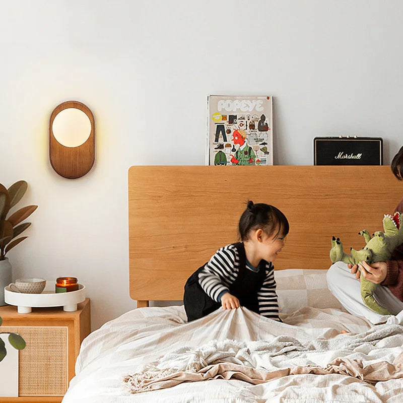 Modern Glass Wall Lamp – Elegant Bedroom & Living Room Sconce Light