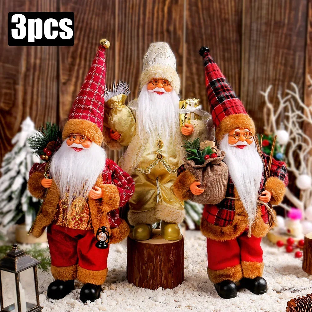 Santa Claus Plush Doll - Christmas Decor (30cm)