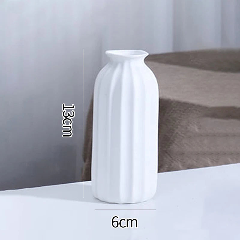 White Ceramic Decorative Vase