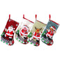 Christmas Stockings Set – 12/4PCS Large Gift Bags with Santa, Snowman, Bear & Elk Designs