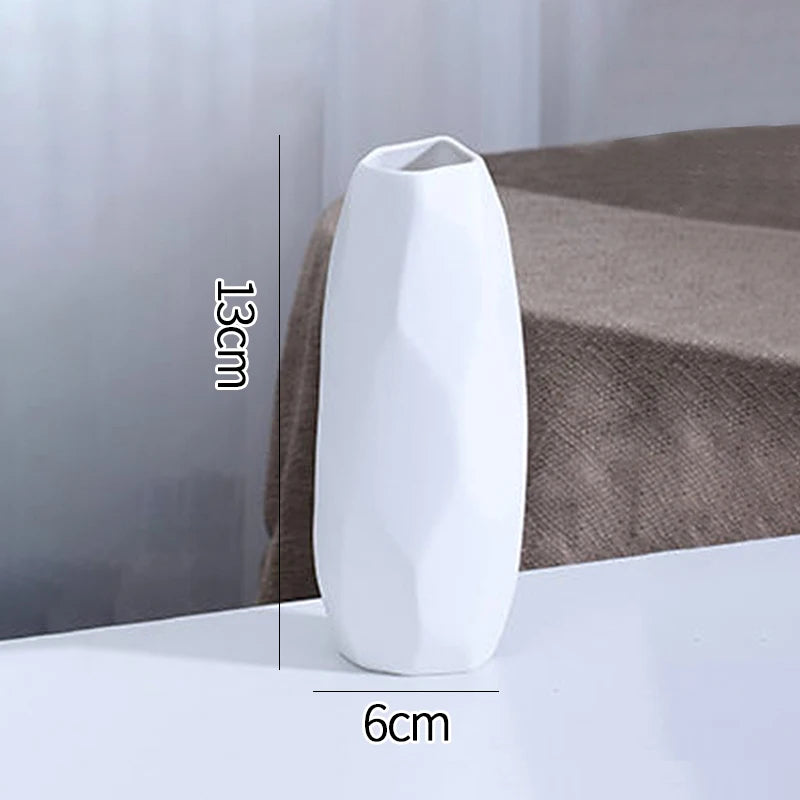 White Ceramic Decorative Vase