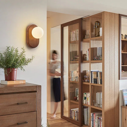 Modern Glass Wall Lamp – Elegant Bedroom & Living Room Sconce Light