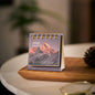 Minimalist Mini Desk Calendar 2026 – Portable 180° Flip Planner