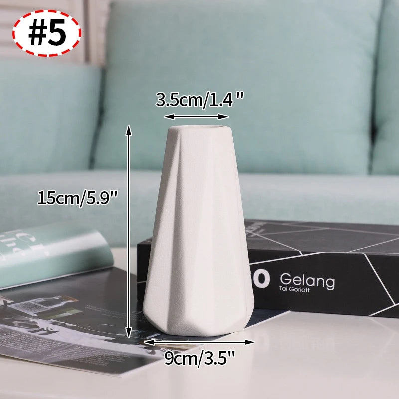 White Ceramic Decorative Vase