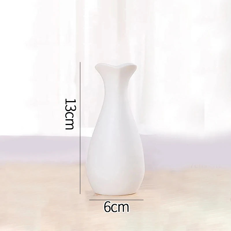 White Ceramic Decorative Vase