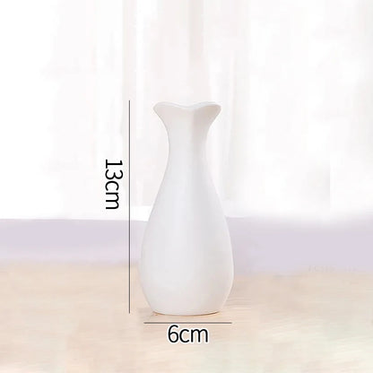 White Ceramic Decorative Vase