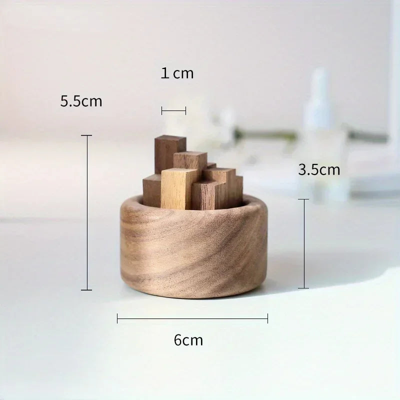Wooden Essential Oil Diffuser – Beech & Walnut Aromatherapy Decor