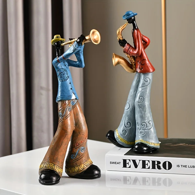Modern Musician Sculpture – Decorative Band Figurine for Home & Office