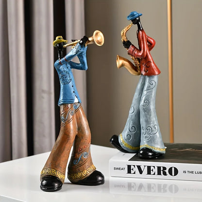 Modern Musician Sculpture – Decorative Band Figurine for Home & Office