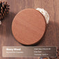 Solid Walnut Wood Coaster – Minimalist Heat-Resistant Drink Mat