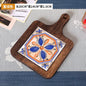 Floral Wooden Trivet – Heat-Resistant Vintage Kitchen Table Mat