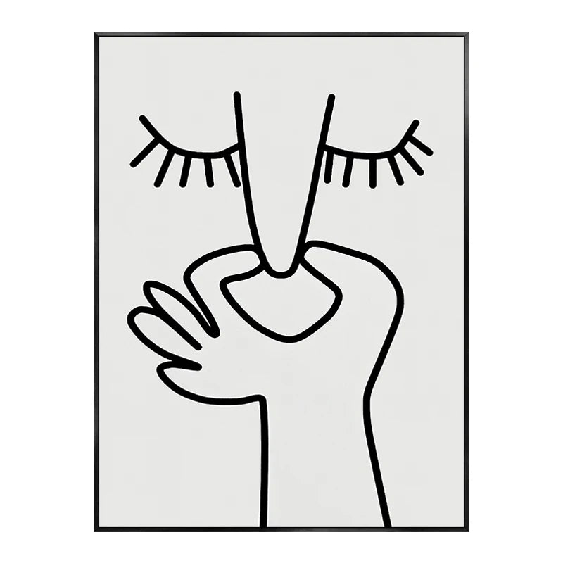 Funny Bathroom Wall Art – “Bad Smell” Black & White Canvas Poster