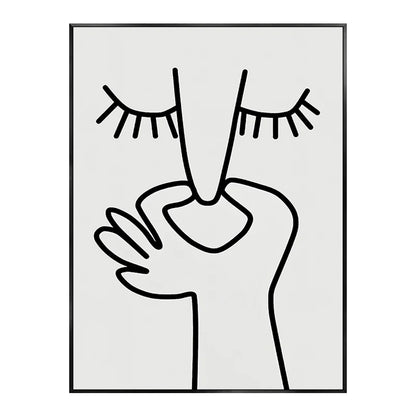 Funny Bathroom Wall Art – “Bad Smell” Black & White Canvas Poster