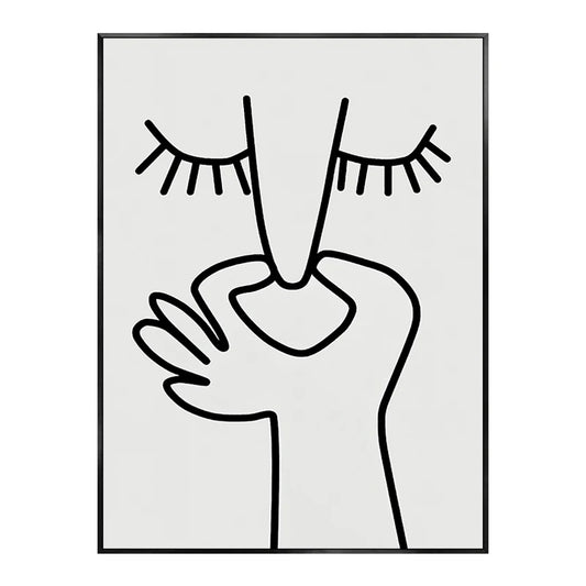 Funny Bathroom Wall Art – “Bad Smell” Black & White Canvas Poster