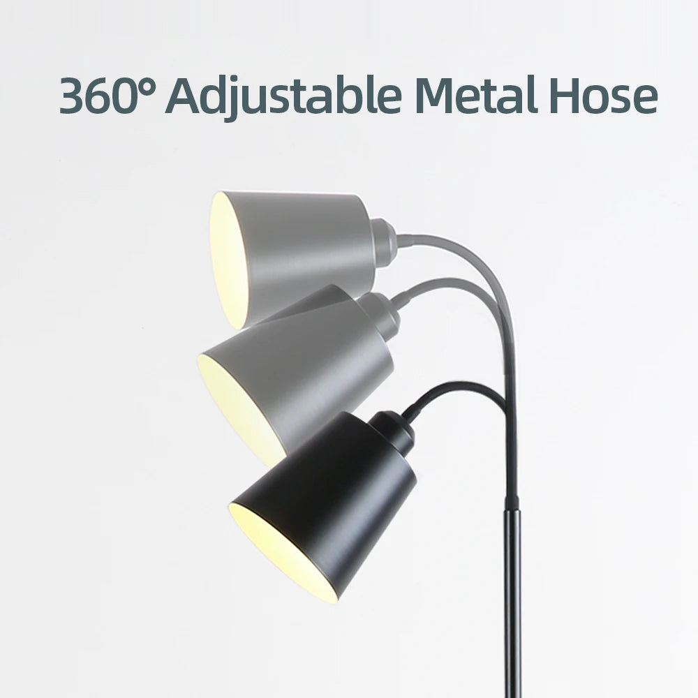 Modern LED Floor Lamp – Adjustable Gooseneck Standing Light