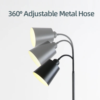 Modern LED Floor Lamp – Adjustable Gooseneck Standing Light