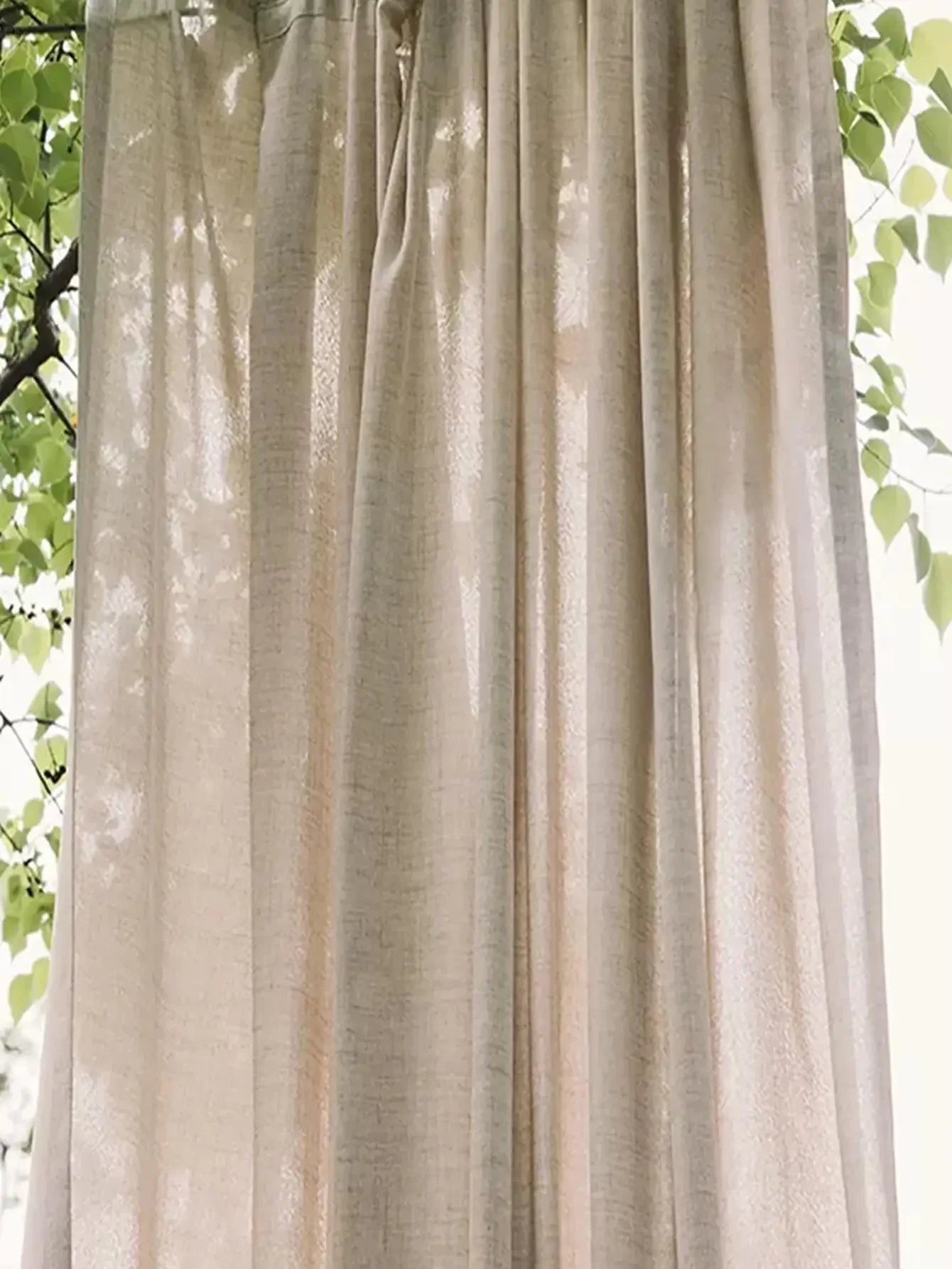 Japanese Cotton-Linen Curtains – Semi-Blackout Drapes