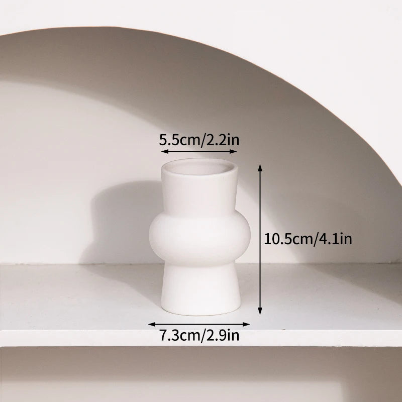 White Ceramic Decorative Vase