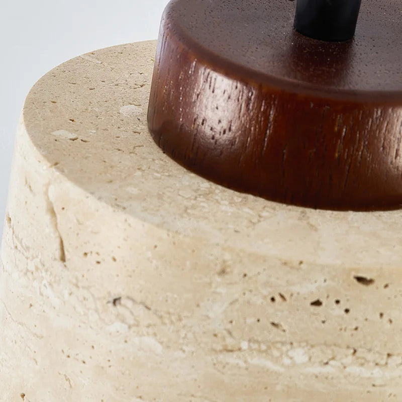 KumoGlow™ Stone Pendant Lamp – Minimal Japanese Bedroom Light