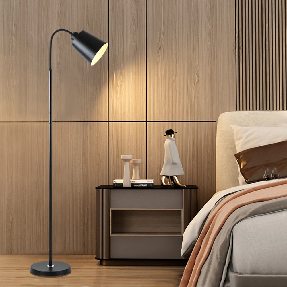 Modern LED Floor Lamp – Adjustable Gooseneck Standing Light
