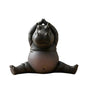 Yoga Hippo Statue – Handcrafted Resin Figurine