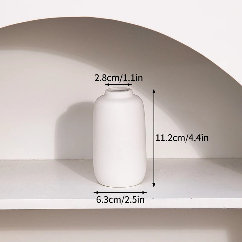 White Ceramic Decorative Vase