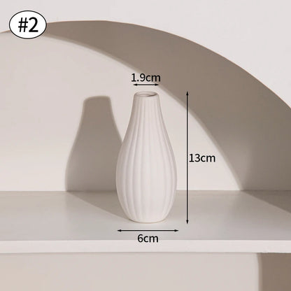 White Ceramic Decorative Vase