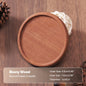 Solid Walnut Wood Coaster – Minimalist Heat-Resistant Drink Mat
