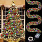 1Pc LED Christmas Tinsel Garland – Metallic Shiny Tree & Home Hanging Decoration