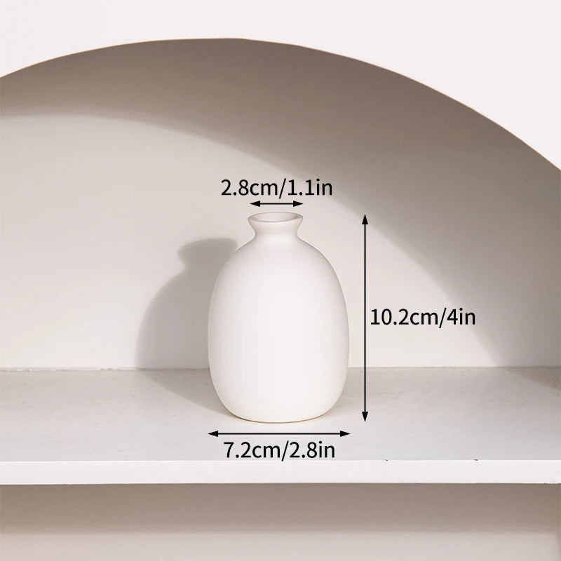 White Ceramic Decorative Vase