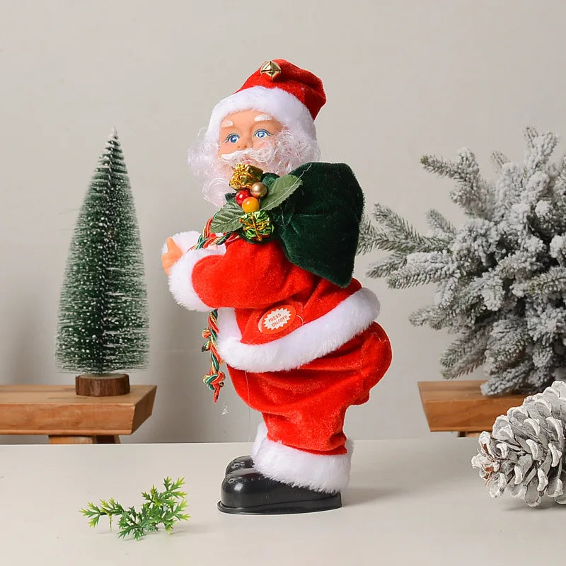 Dancing Santa Figurine – Electric Twerking Christmas Doll with Music
