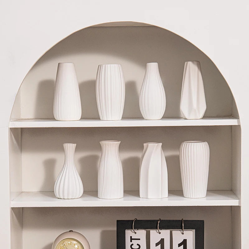 White Ceramic Decorative Vase