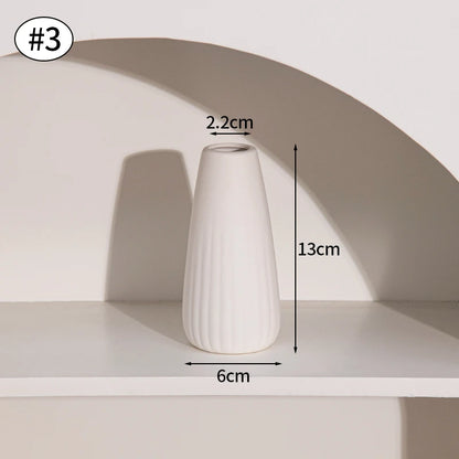 White Ceramic Decorative Vase