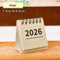 Minimalist Mini Desk Calendar 2026 – Portable 180° Flip Planner