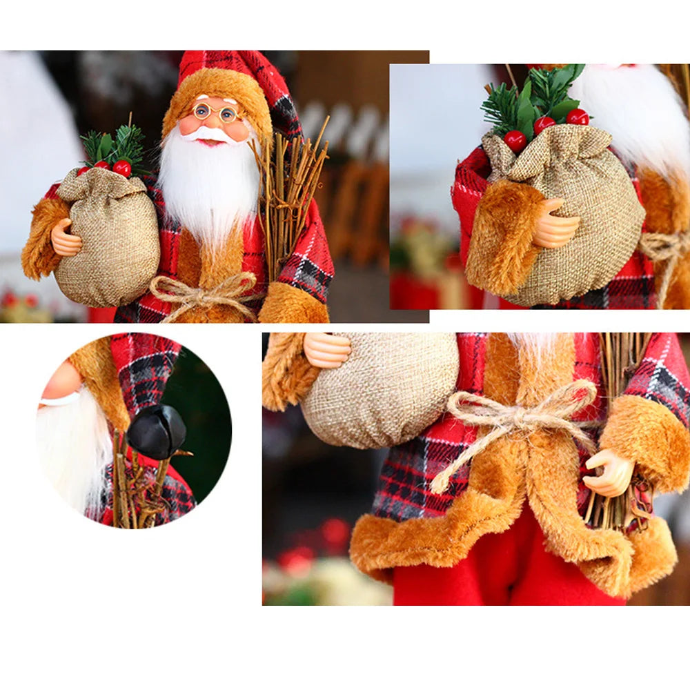 Santa Claus Plush Doll - Christmas Decor (30cm)